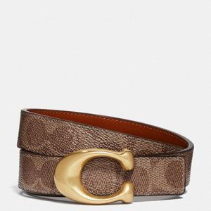 COACH SIGNATURE BELT/Signature Buckle Reversible